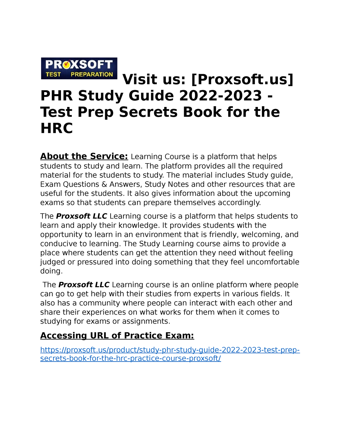 Obtain PHR Study Guide 20222023 Test Prep Secrets Book for the HRC