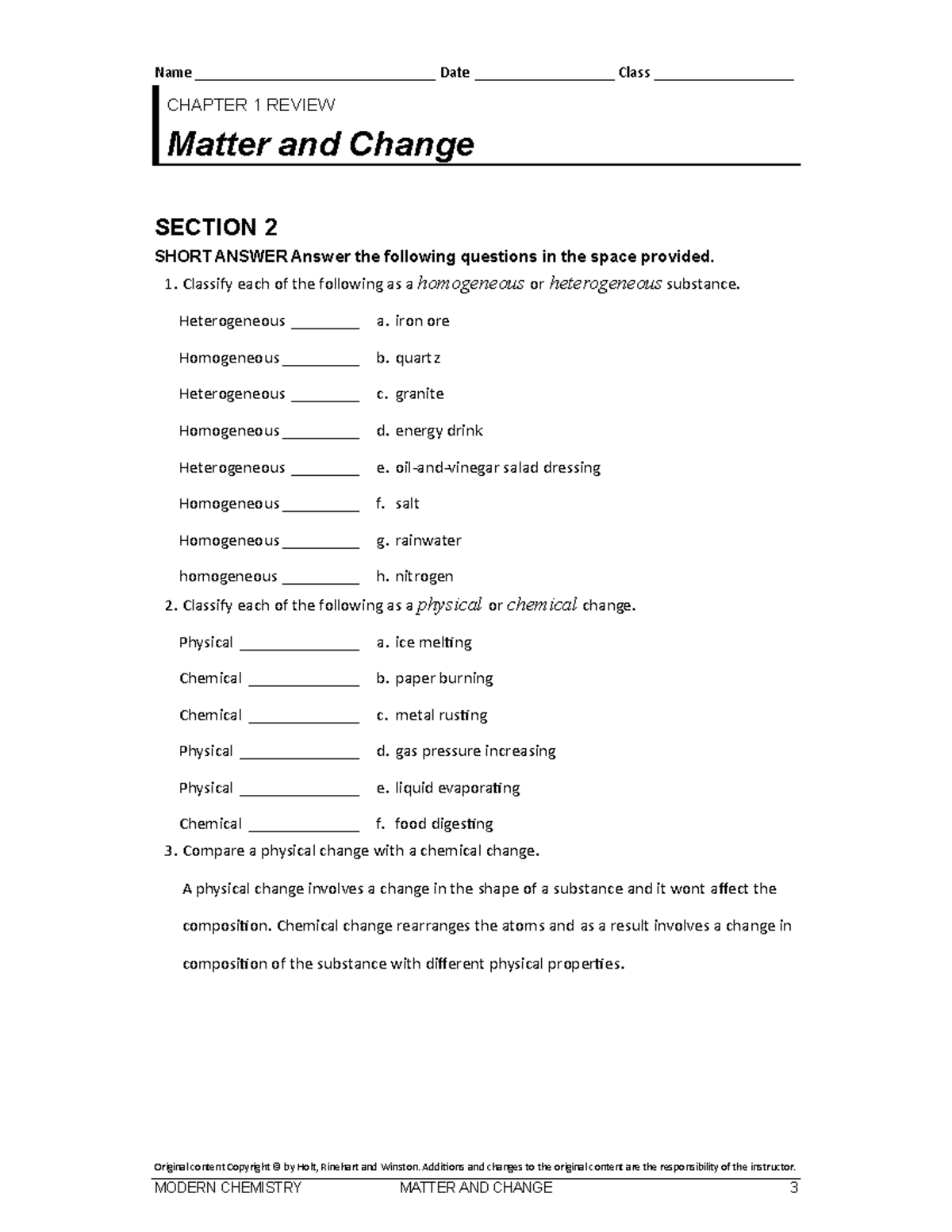 Properties Worksheet copy - Name _______________________________ Date ...