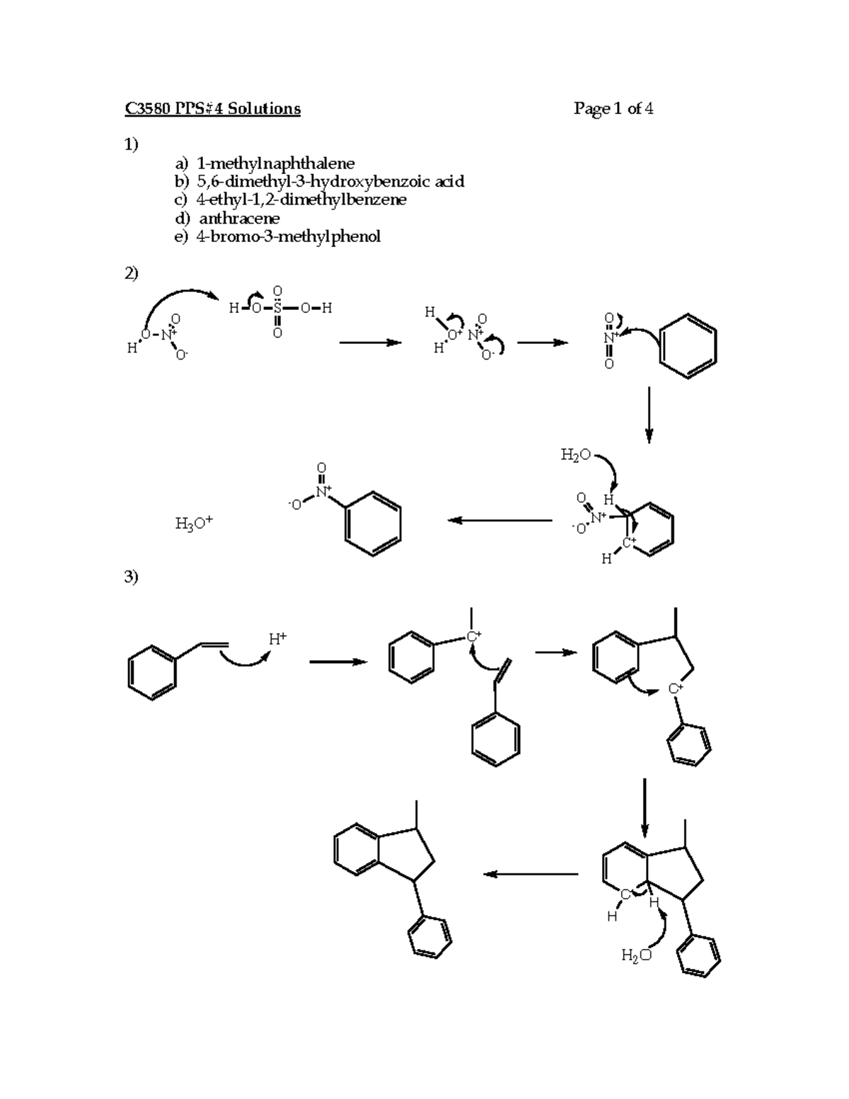 PSOL4 4th Problem Set C3580 PPS 4 Solutions Page 1 Of 4 1 A 1
