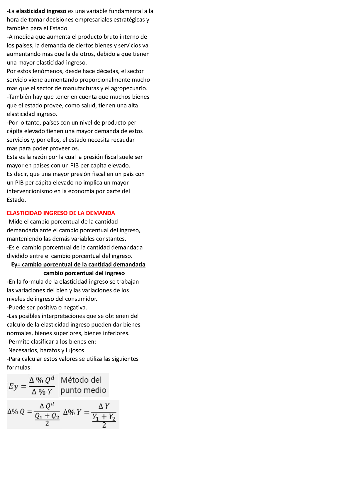 M Elasticidad Ingreso Y Cruzada De La Demanda La Elasticidad Ingreso