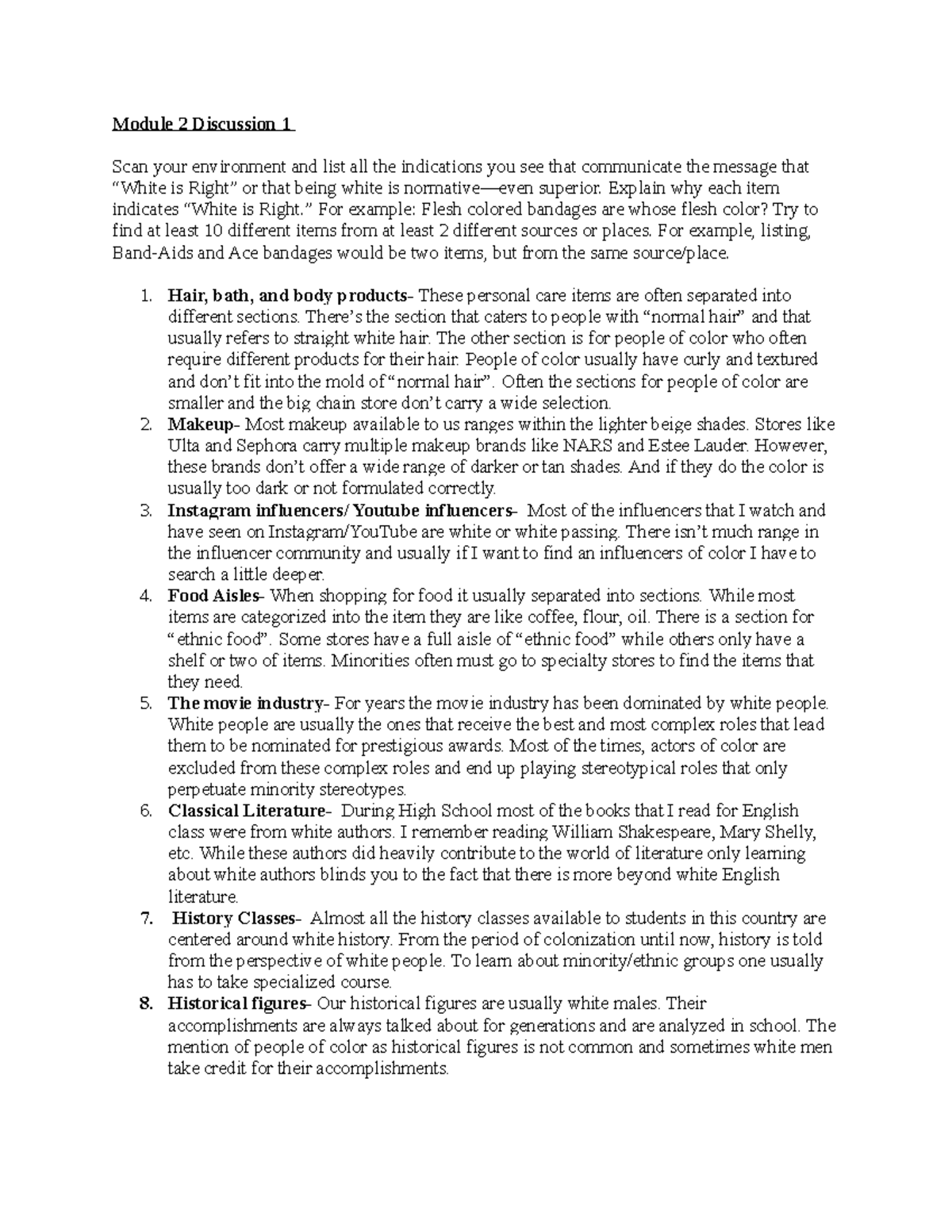 Module 2 Discussions - Module 2 Discussion 1 Scan your environment and ...