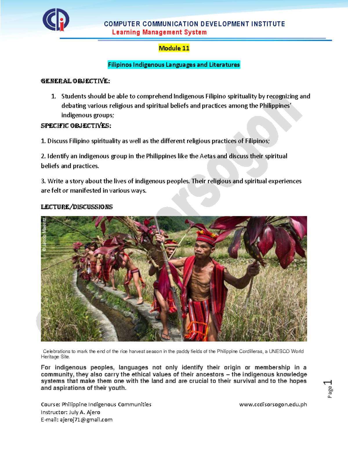 Module 11 - Scince - Learning Management System Course: Philippine ...