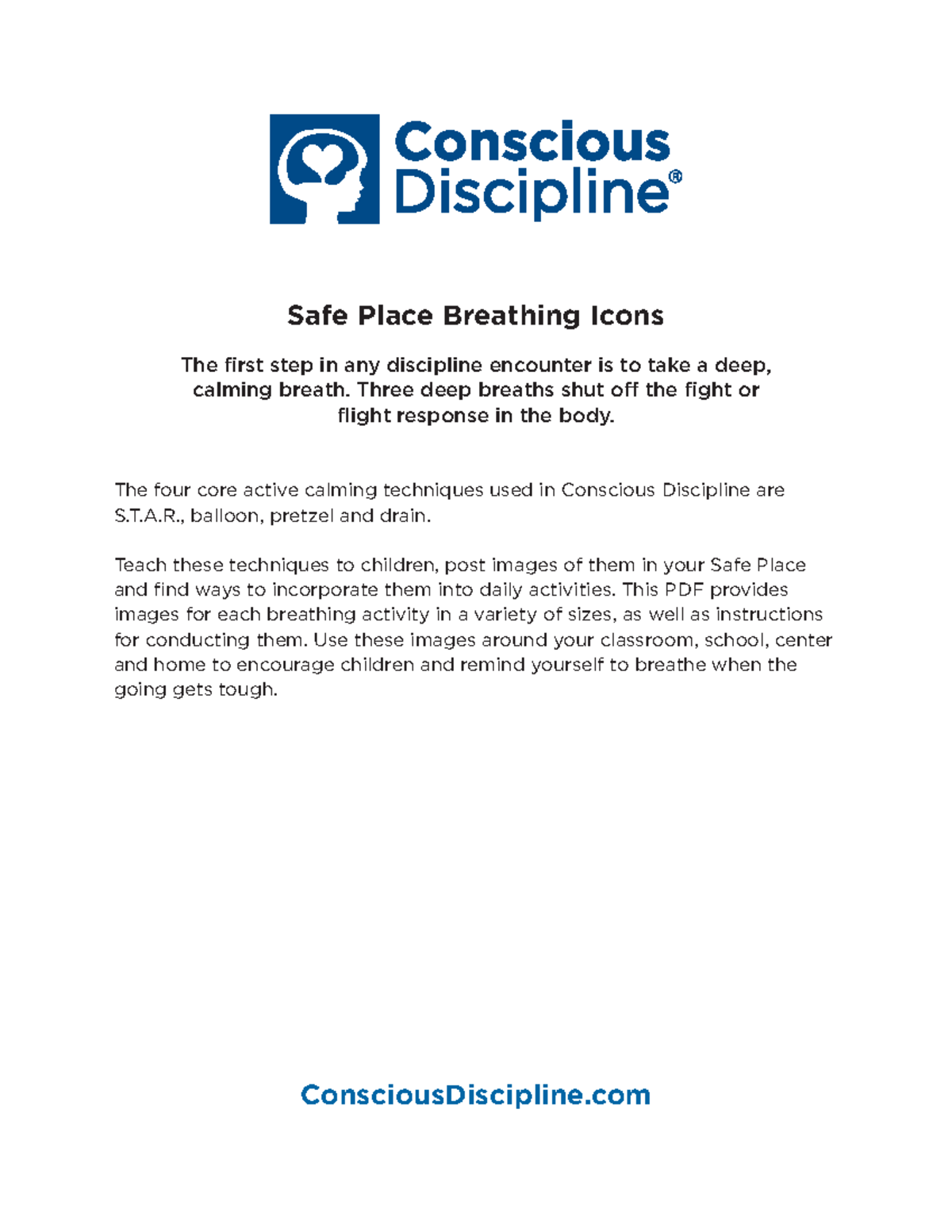 Breathing - Starter Kit - Safe Place Breathing Icons The First Step In 