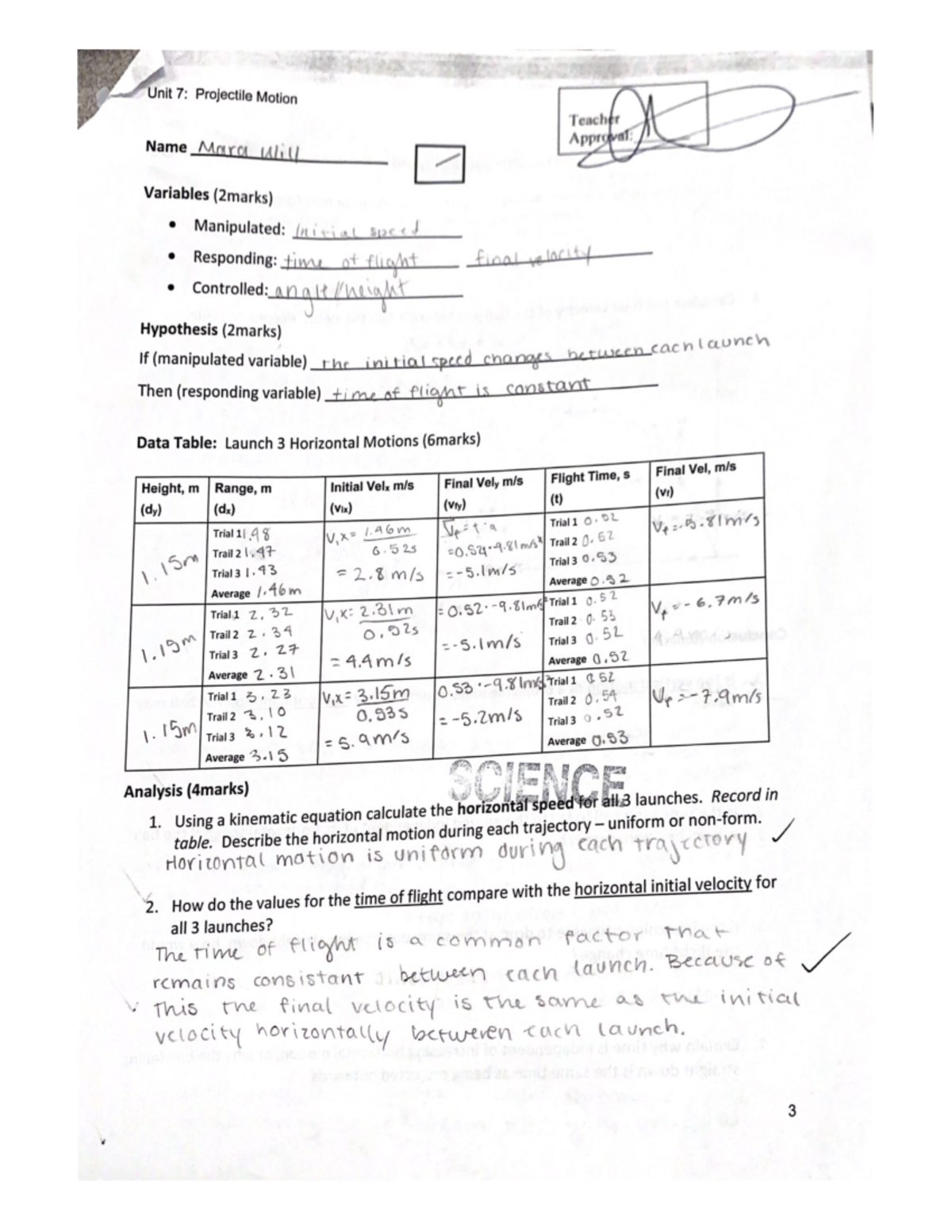 Lab 7 - Lab work for extra practice - PHYS117 - queensu - Studocu