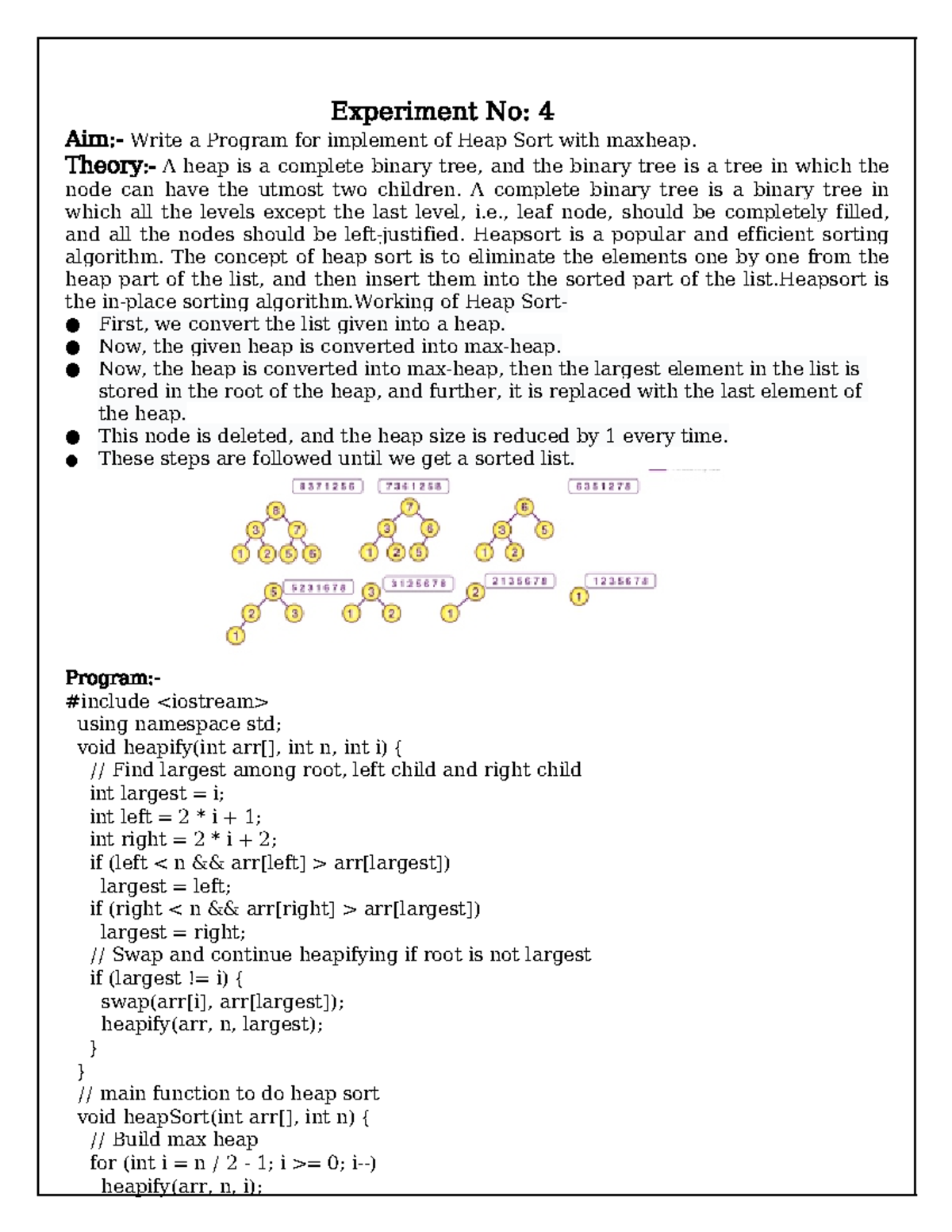 DOC-20230818-WA0004. - Experiment No: 4 Aim:- Write a Program for ...