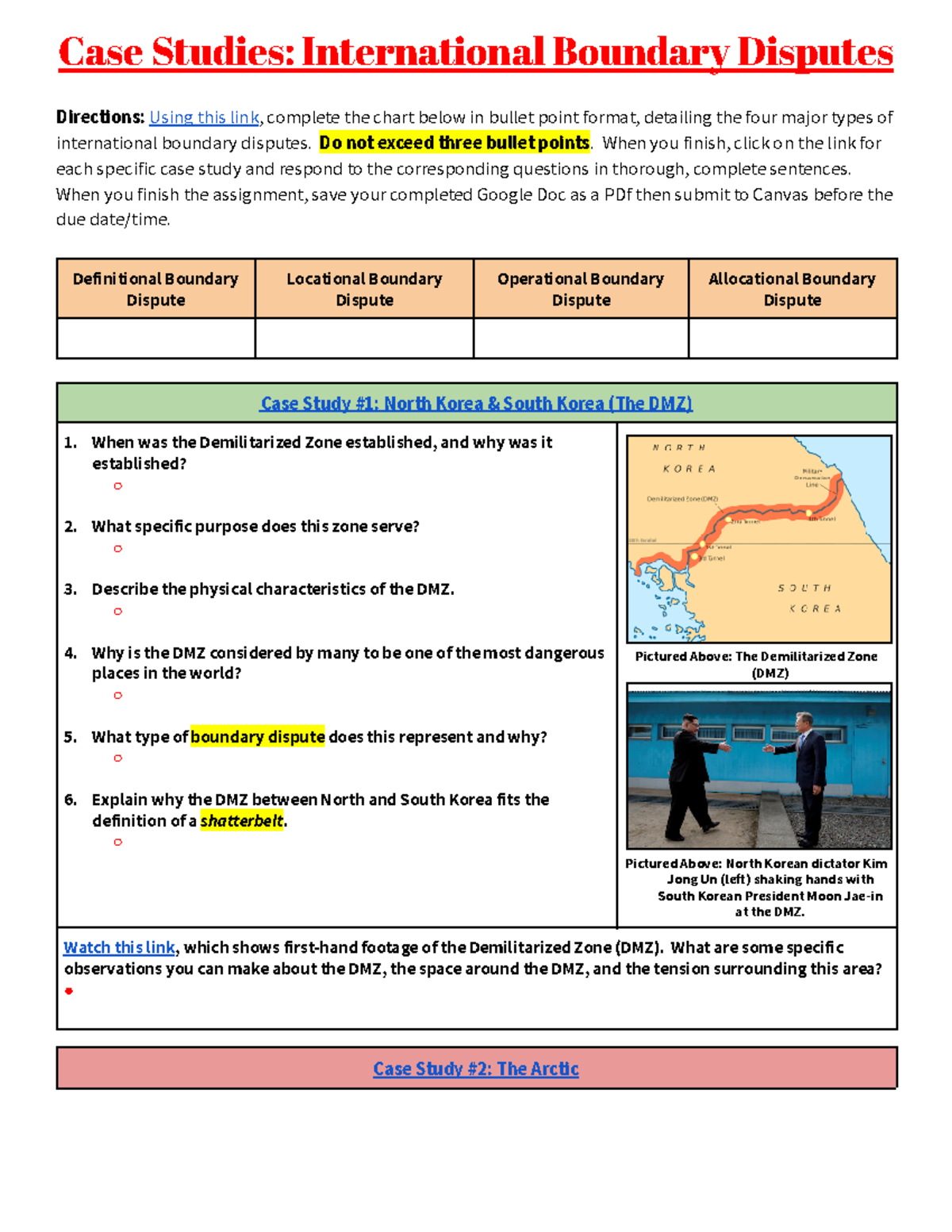 Unit (4) Case Studies International Boundary Disputes - Case Studies 