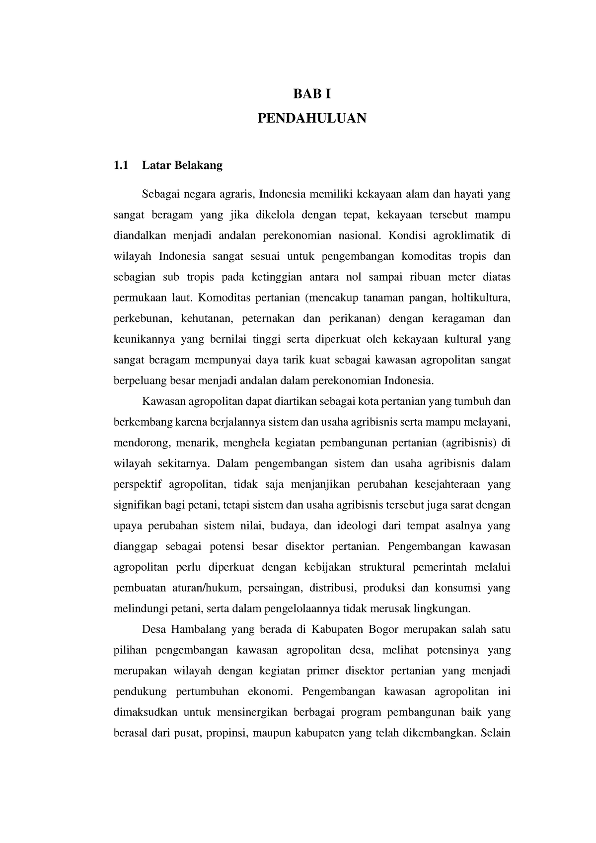 Bab I Pendahuluan - Ujian Akhir Semester - BAB I PENDAHULUAN 1 Latar ...