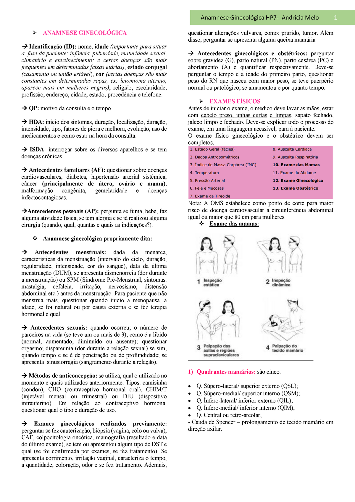 Anamnese e Exame Físico Do Adolescente, PDF