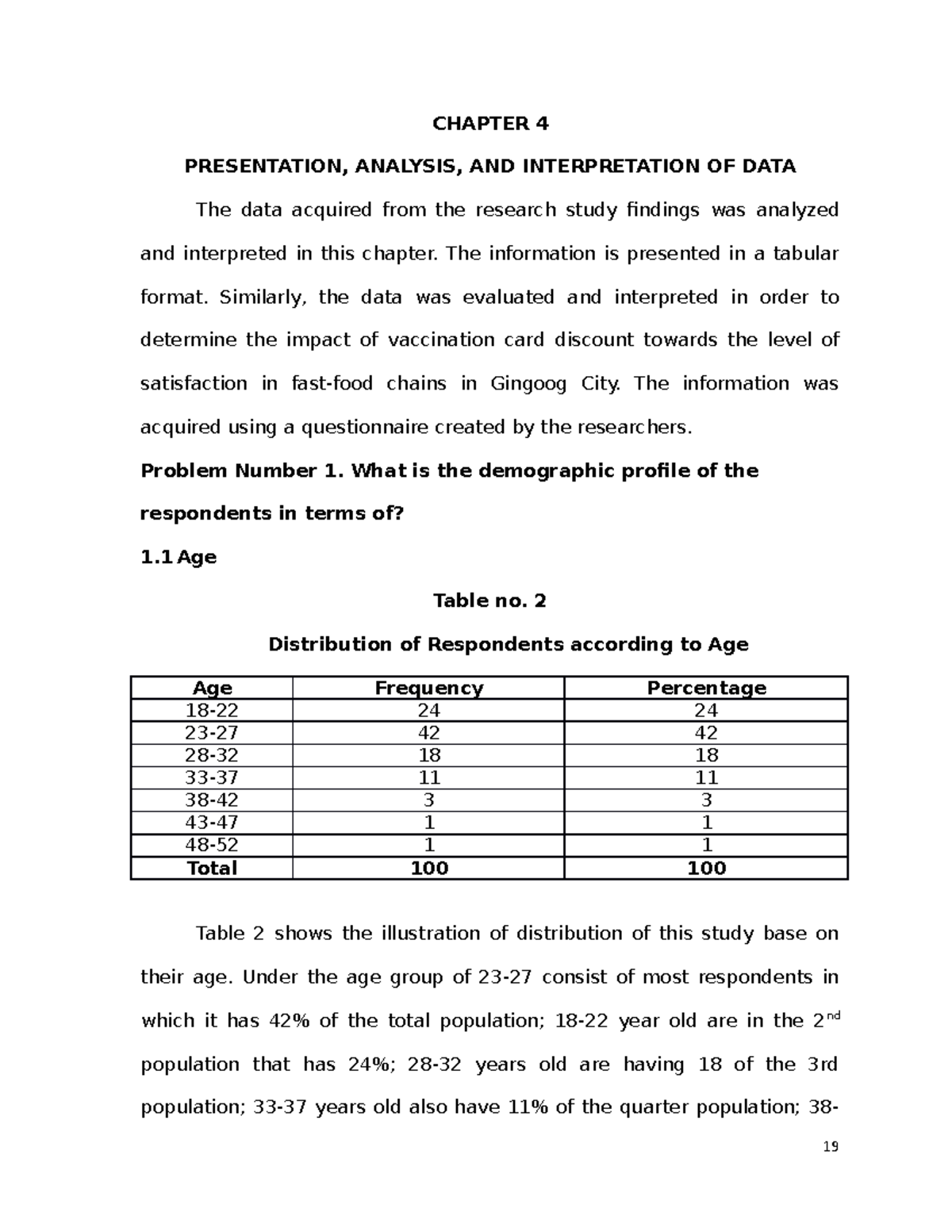 format of research paper chapter 4 and 5