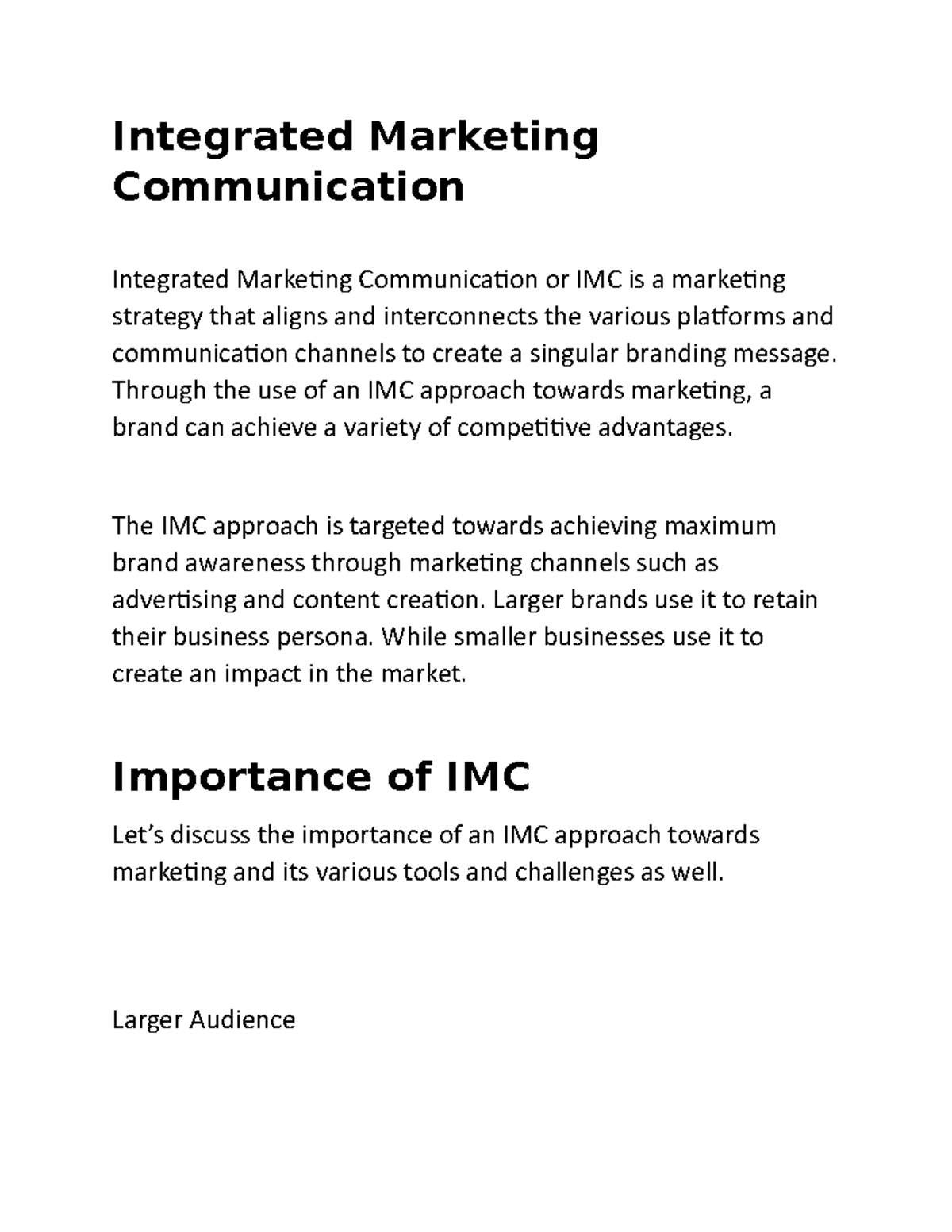 Pricing 8 - Integrated Marketing Communication Integrated Marketing ...