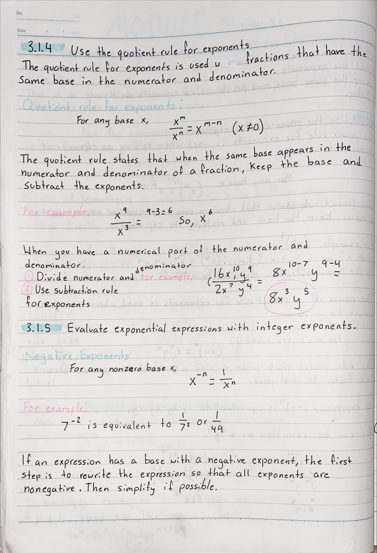 Module 3.1: Exponential Expressions and Rules for Exponents - MATH 0324 ...