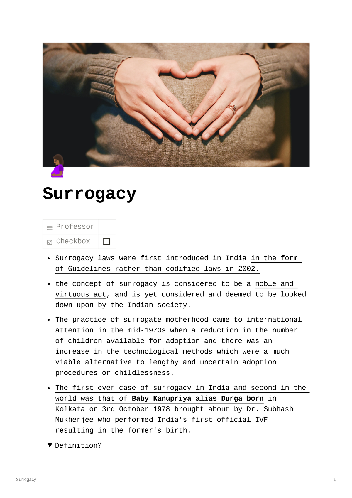 Surrogacy - Surrogacy Professor Checkbox Surrogacy Laws Were First ...