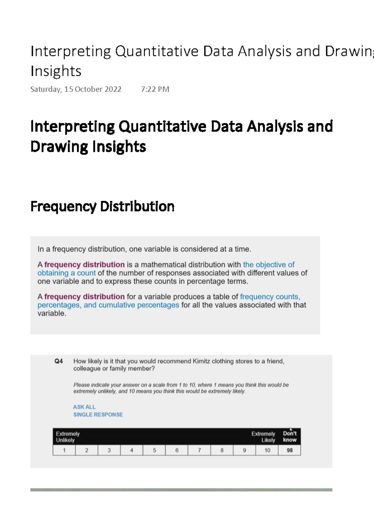Interpreting Quantitative Data Analysis and Drawing Insights ...