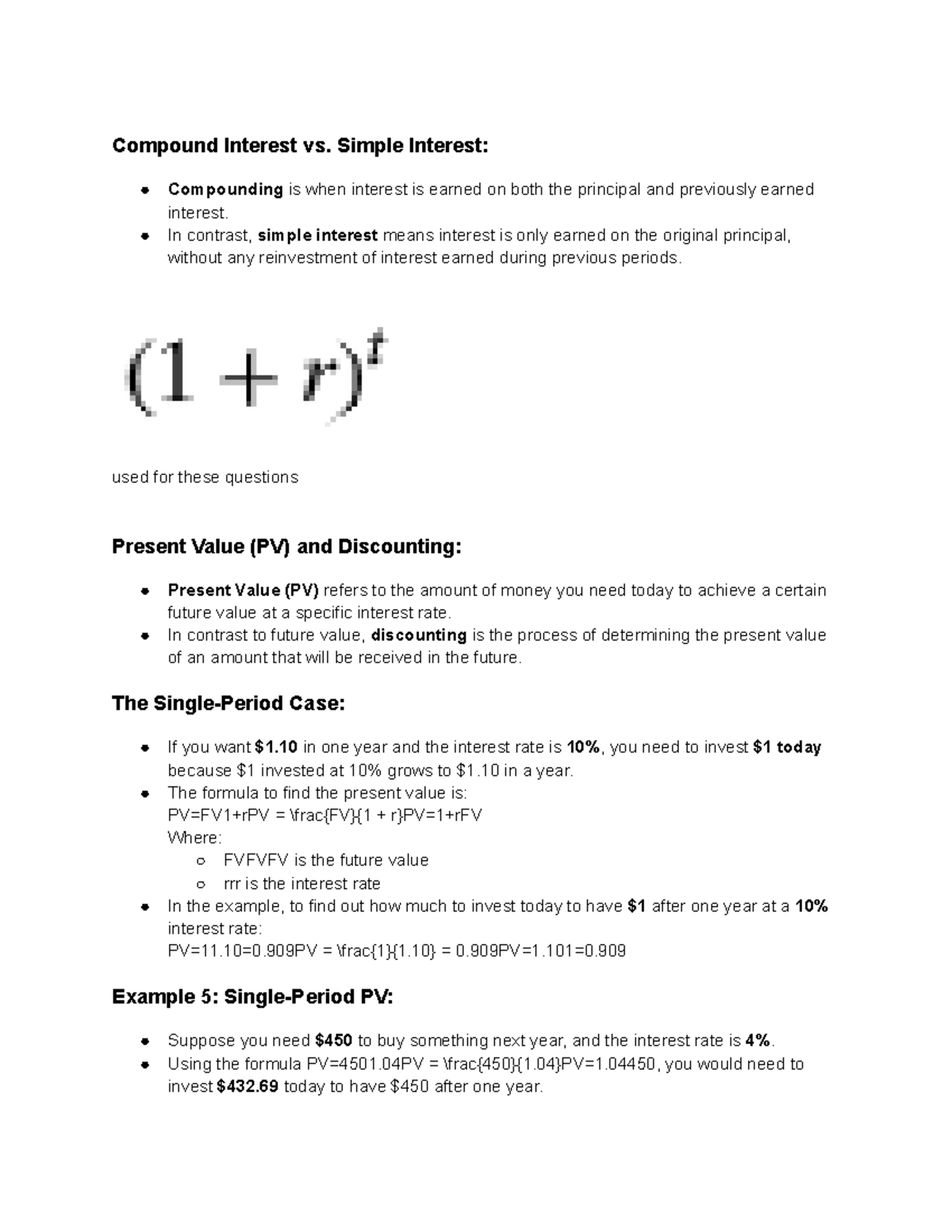 Chapter 5 Compound Interest vs. Simple Interest Compounding is when