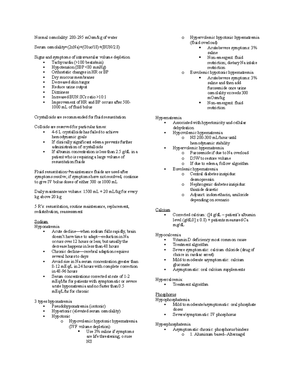 Exam 1 sheet - Study guide for the first exam in this class - Normal ...