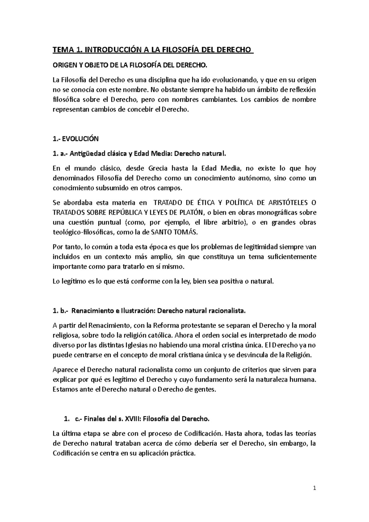 Tema 1 Introducción A La Filosofia Del Derecho Tema 1 IntroducciÓn A La FilosofÍa Del 6813