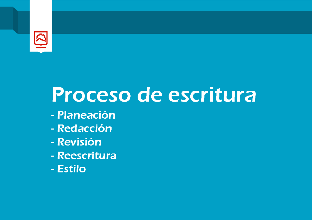 Proceso DE Escritura - Comunicación Oral Y Escrita - Planeación ...