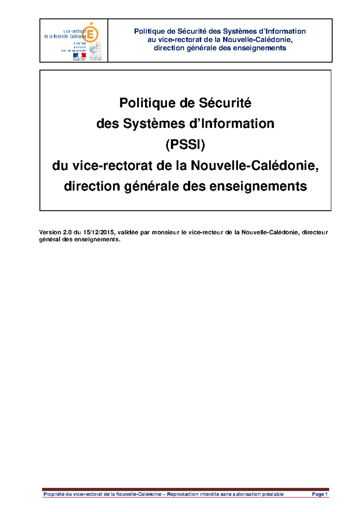 Systeme information - au vice-rectorat de la Nouvelle-Calédonie ...