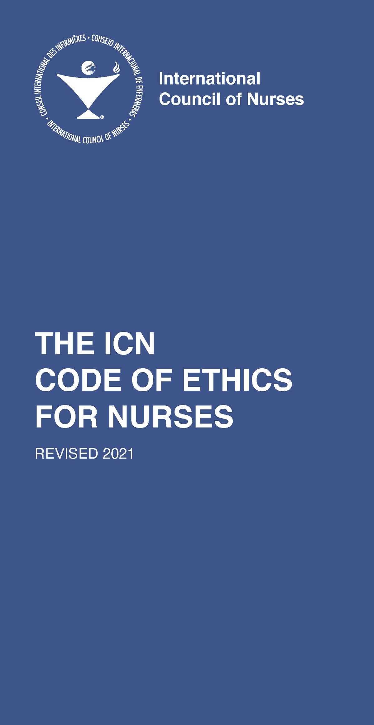 ICN Code Of Ethics Revised 2021 THE ICN CODE OF ETHICS FOR NURSES   Thumb 1200 2323 