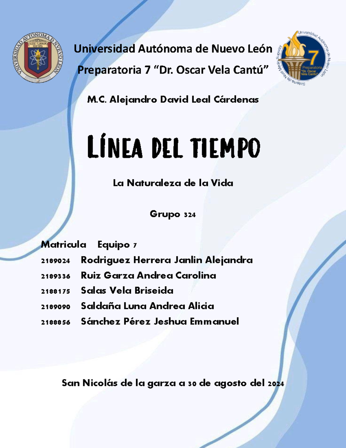 EV1 Equipo 7 LNat Vi - Evidencia de etapa 1 biologia semestre 3 ...