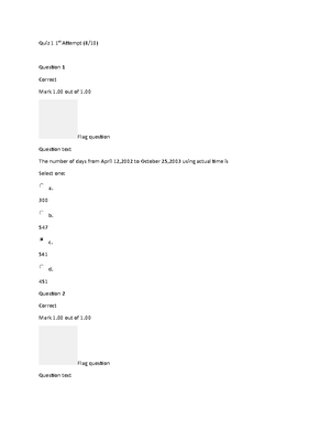 Quiz1-2,Midterm (Math) AMA UNIVERSITY - Mathematics in the Modern World ...