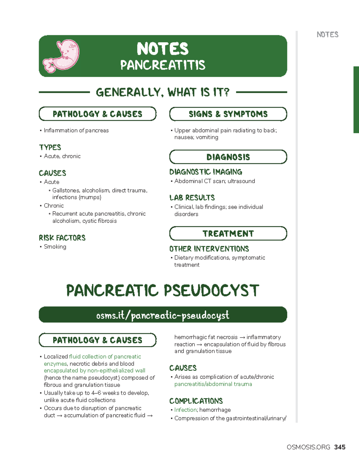 Pancreatitis - INTERNAL MEDICINE - PATHOLOGY OF DISEASES - NOTES NOTES ...