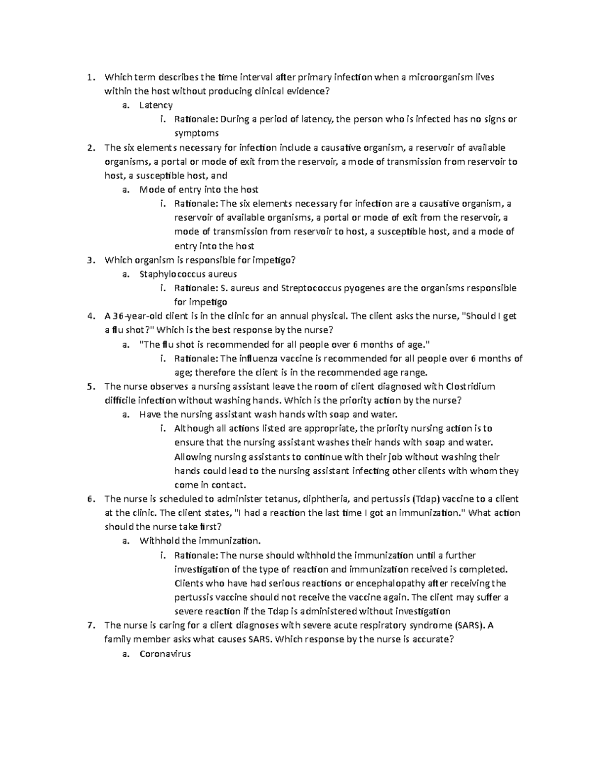 practice questions - Which term describes the time interval after ...