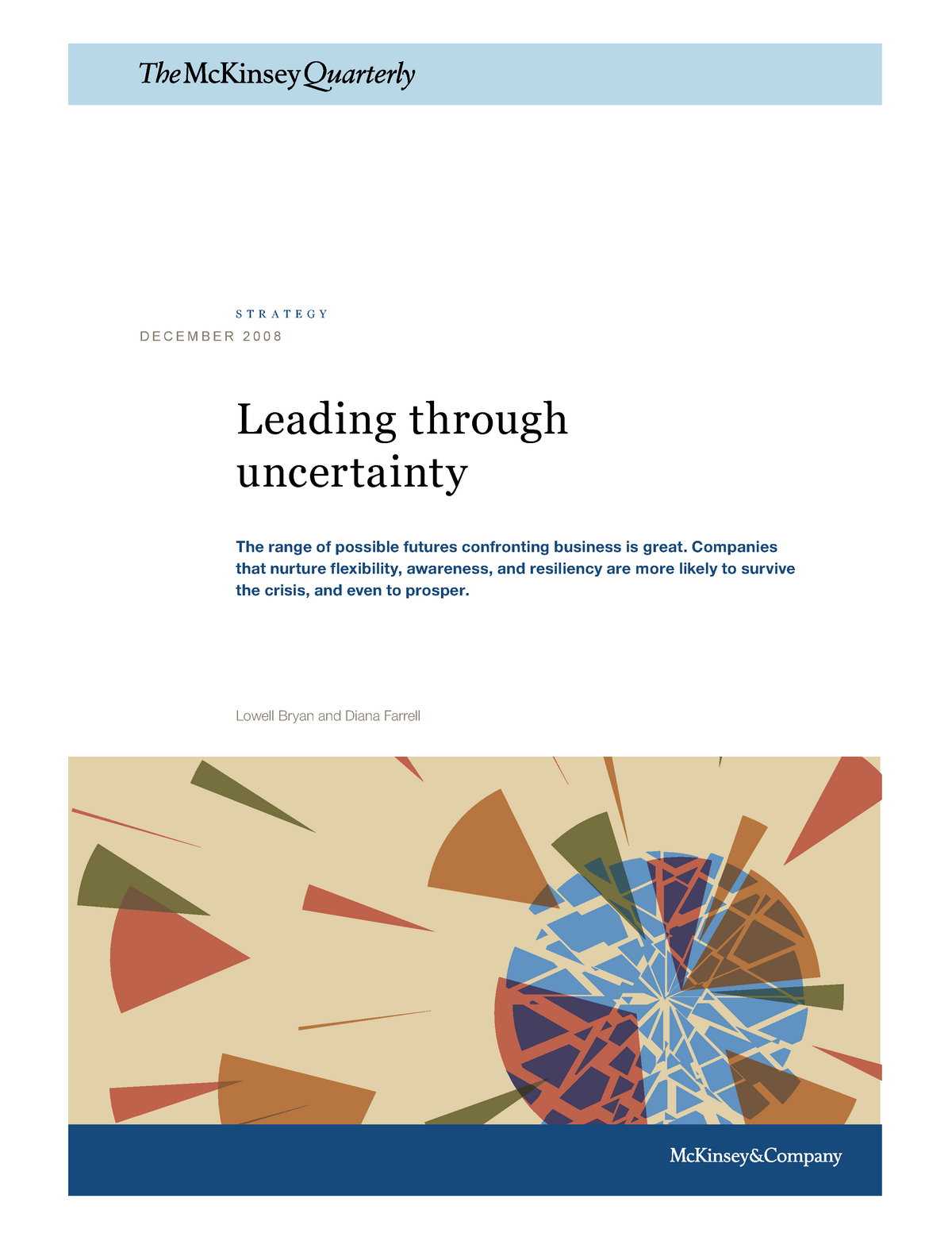 Leading Through Uncertainty - Leading Through Uncertainty The Range Of ...