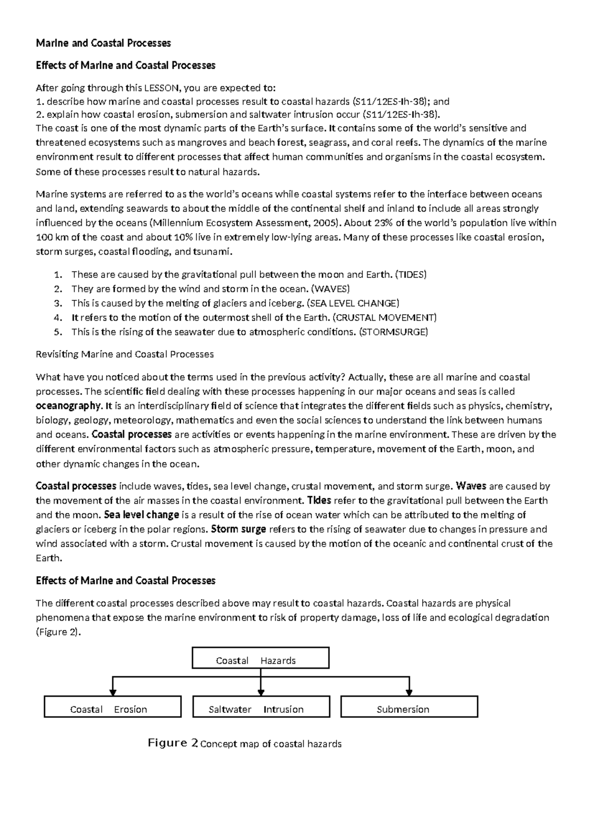 Marine-and-Coastal-Processes - Marine and Coastal Processes Effects of ...