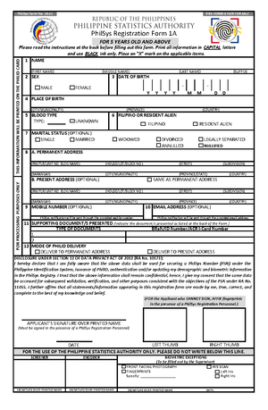 Philsys Registration Form Download - Colaboratory