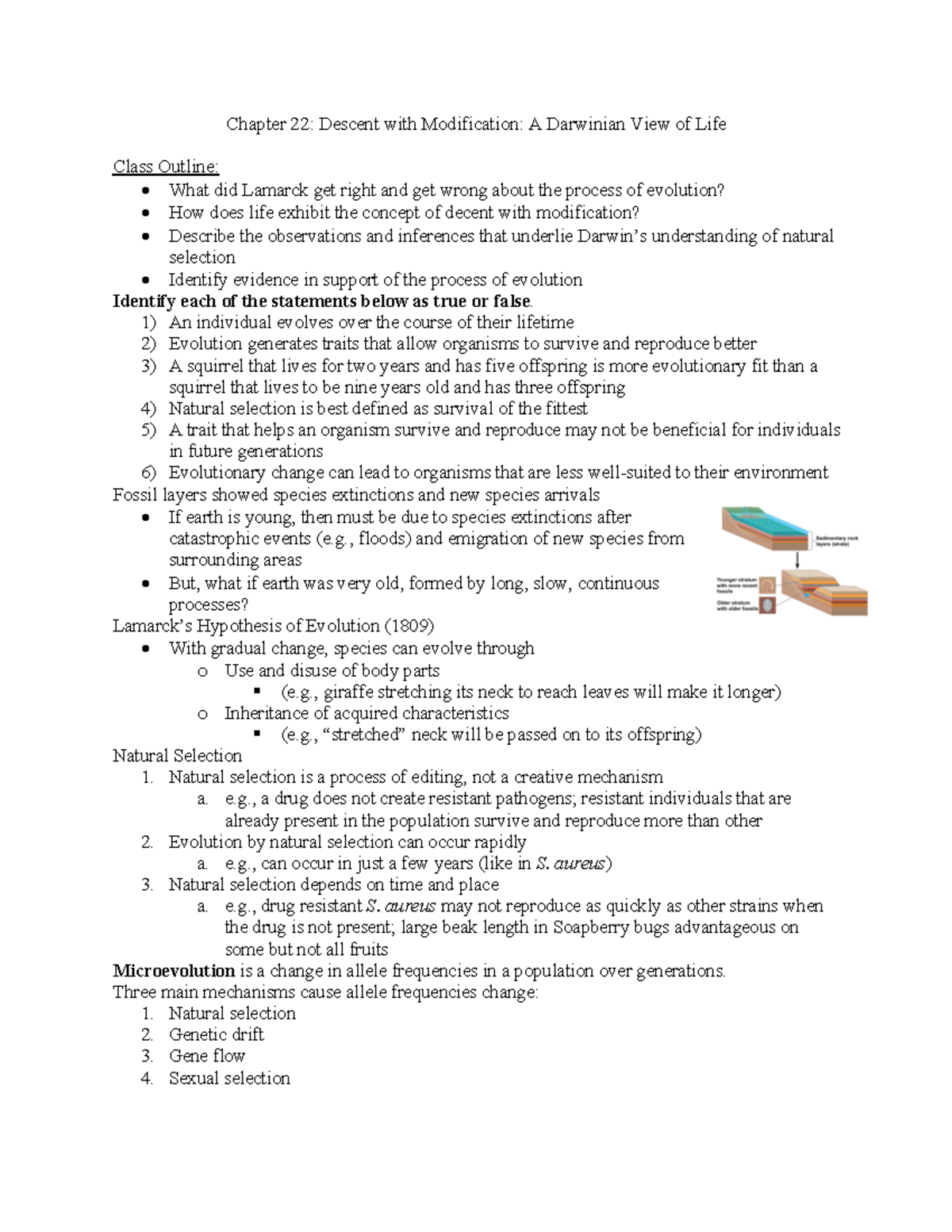BCOR 012 Module 2 - Chapter 22: Descent with Modification: A Darwinian ...