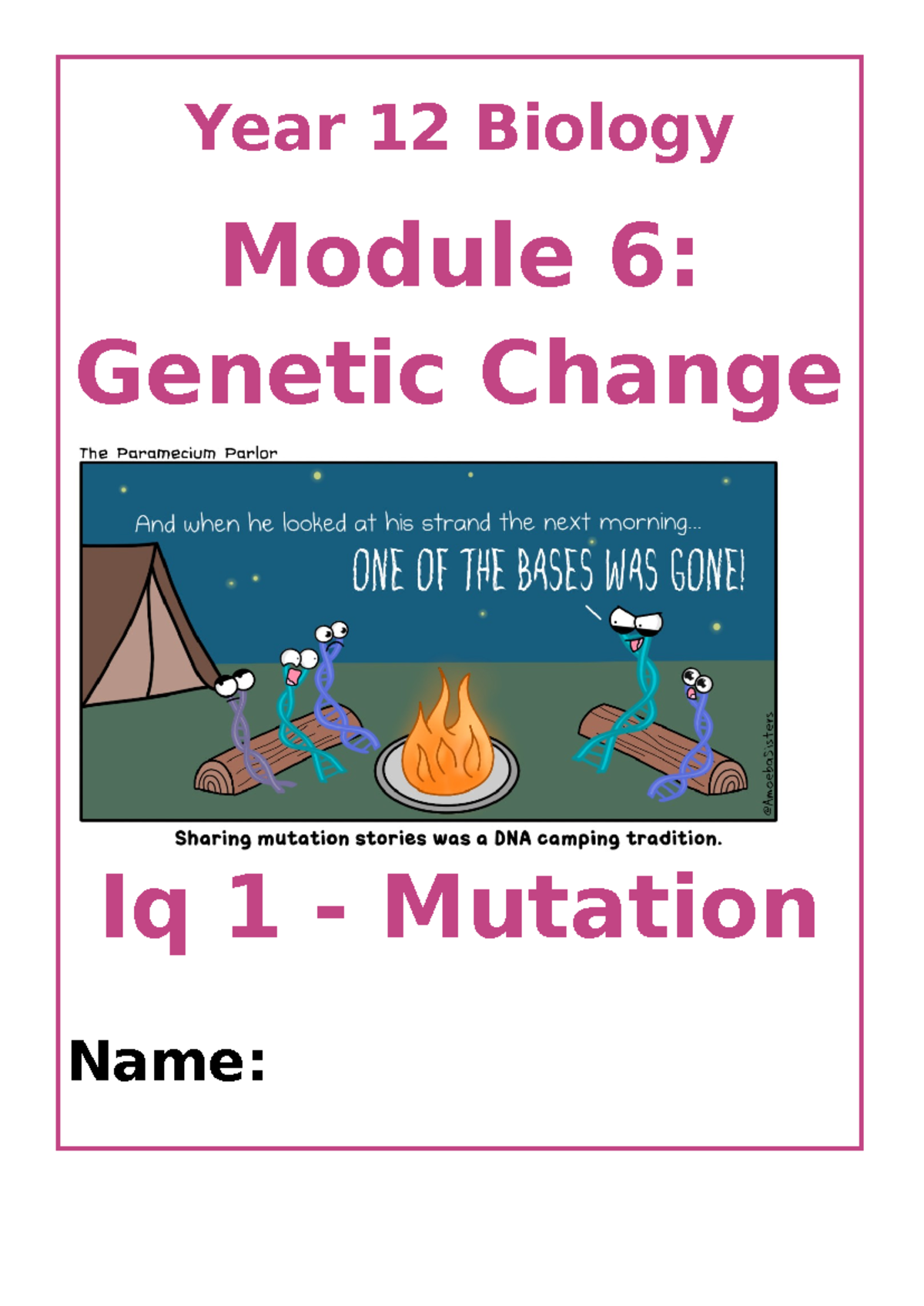 Mod 6 IQ1 L1 - Mod 6 IQ1 L1 - Biology - Year 12 Biology Module 6 ...