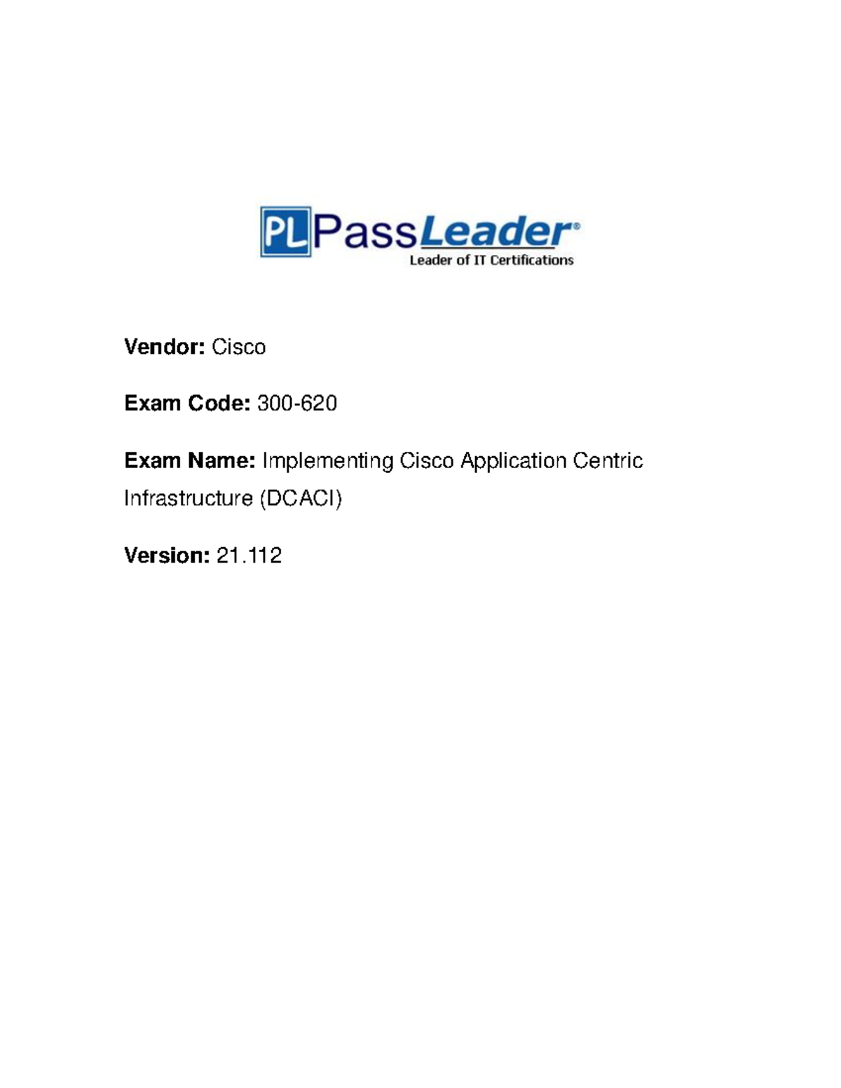 Test 300-620 Passing Score