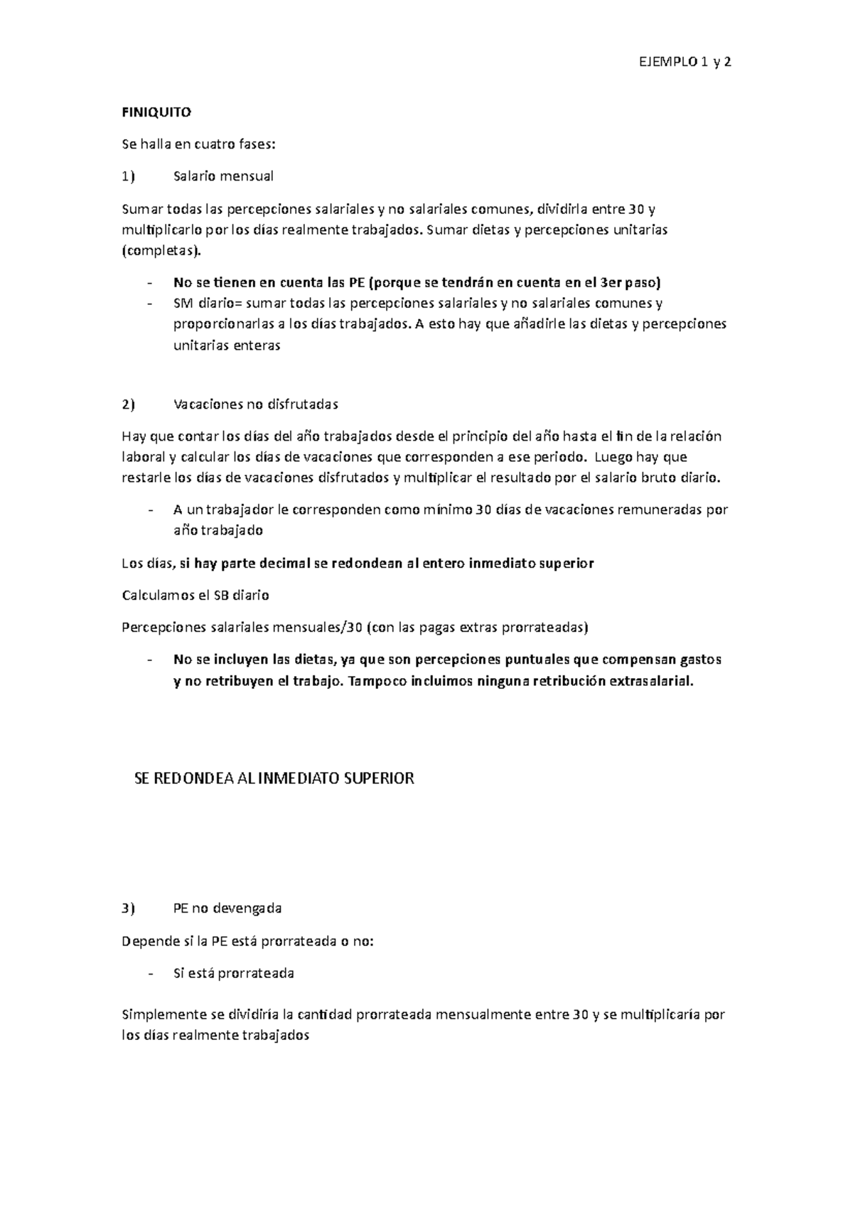 Explicación Esquemática Finiquito Y Ejemplo 1 y 2 FINIQUITO Se halla
