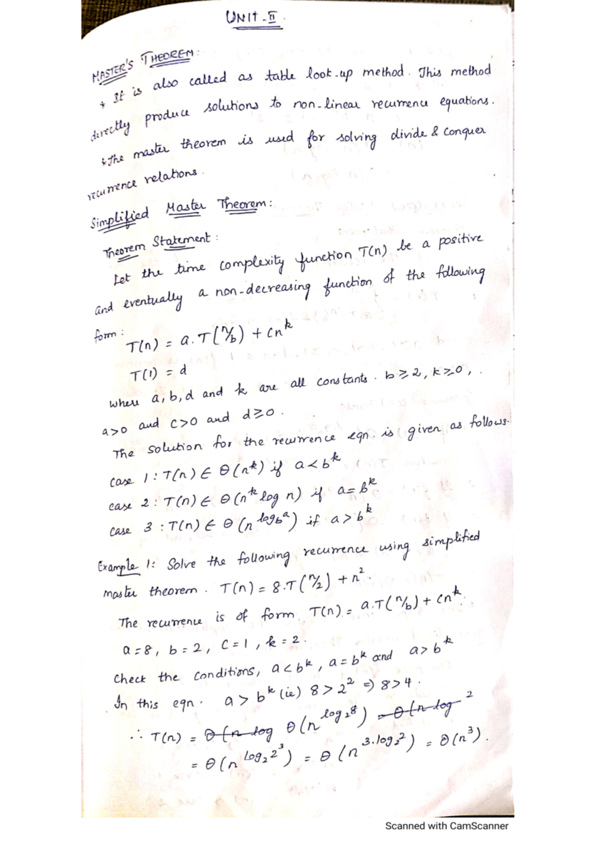 DAA Notes UNIT 2 - Design And Analysis Of Algorithms - Studocu