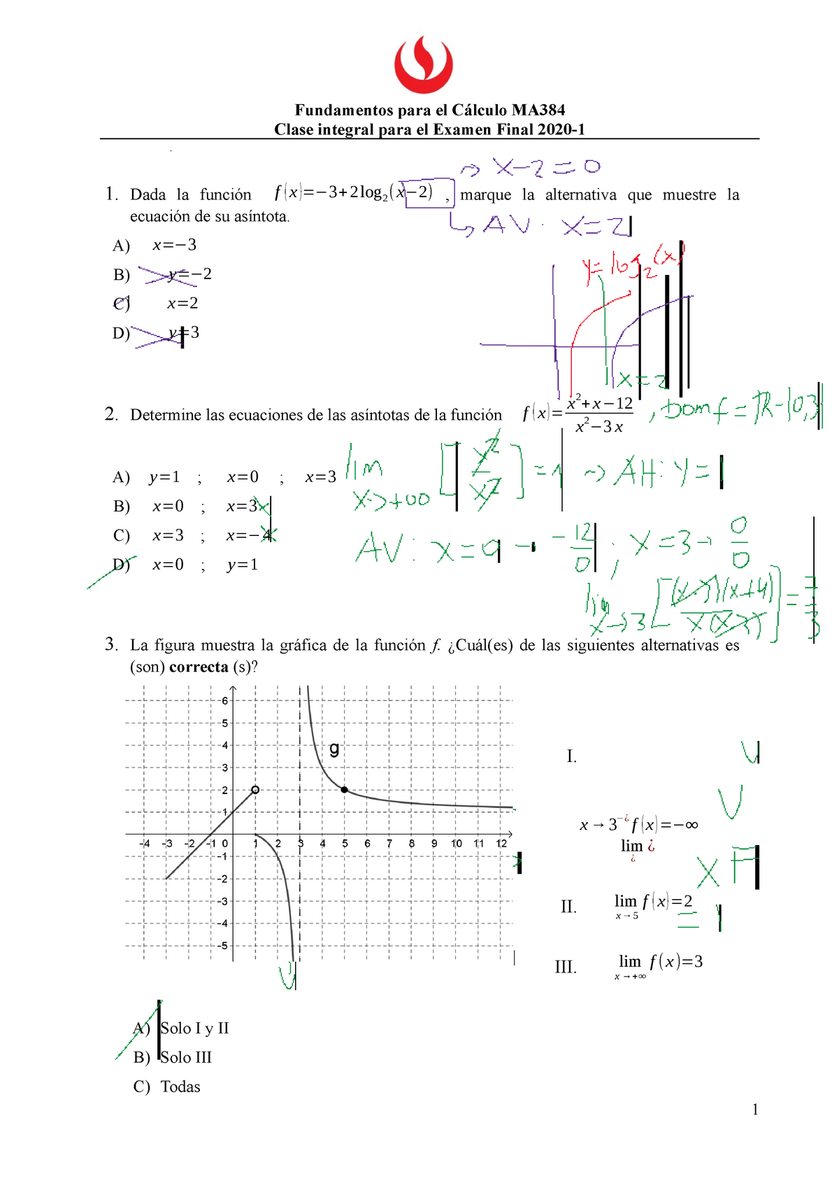 Ma384 Eb Ax1b Fundamentos Para El Cálculo Ma Clase Integral Para El Examen Final 2020 1 8793