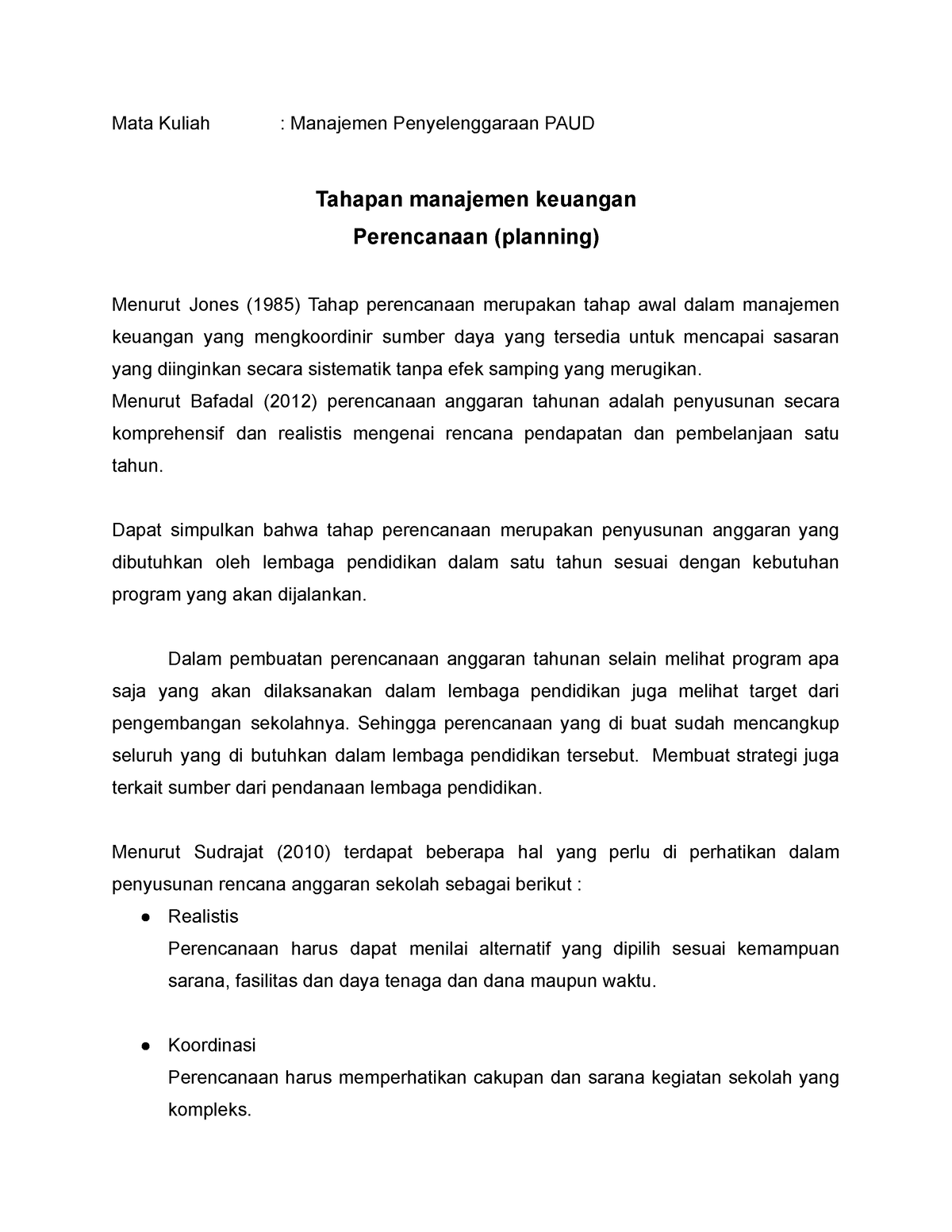 Tahapan Manajemen Keuangan Perencanaan Planning Mata Kuliah Manajemen Penyelenggaraan 0245