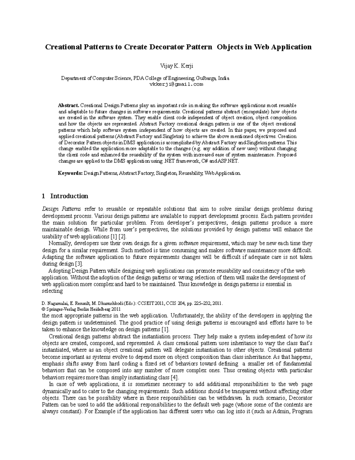 Creational Patterns to Create Decorator Pattern Objects in Web ...