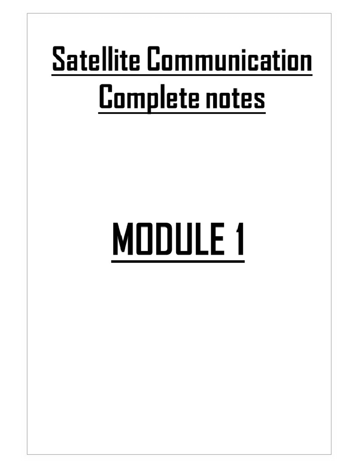 satellite-communication-full-notes-studocu