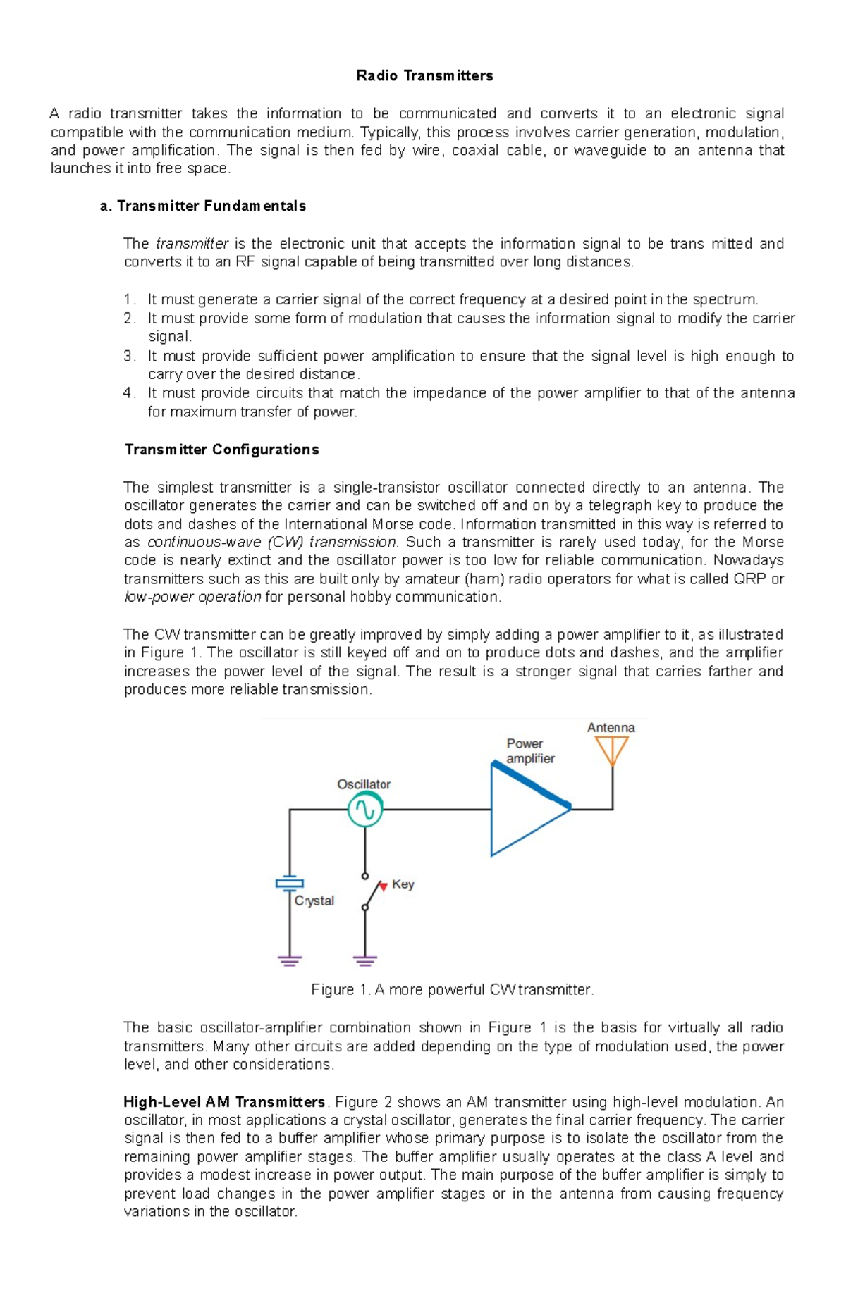 Radio Transmitters - Typically, this process involves carrier ...