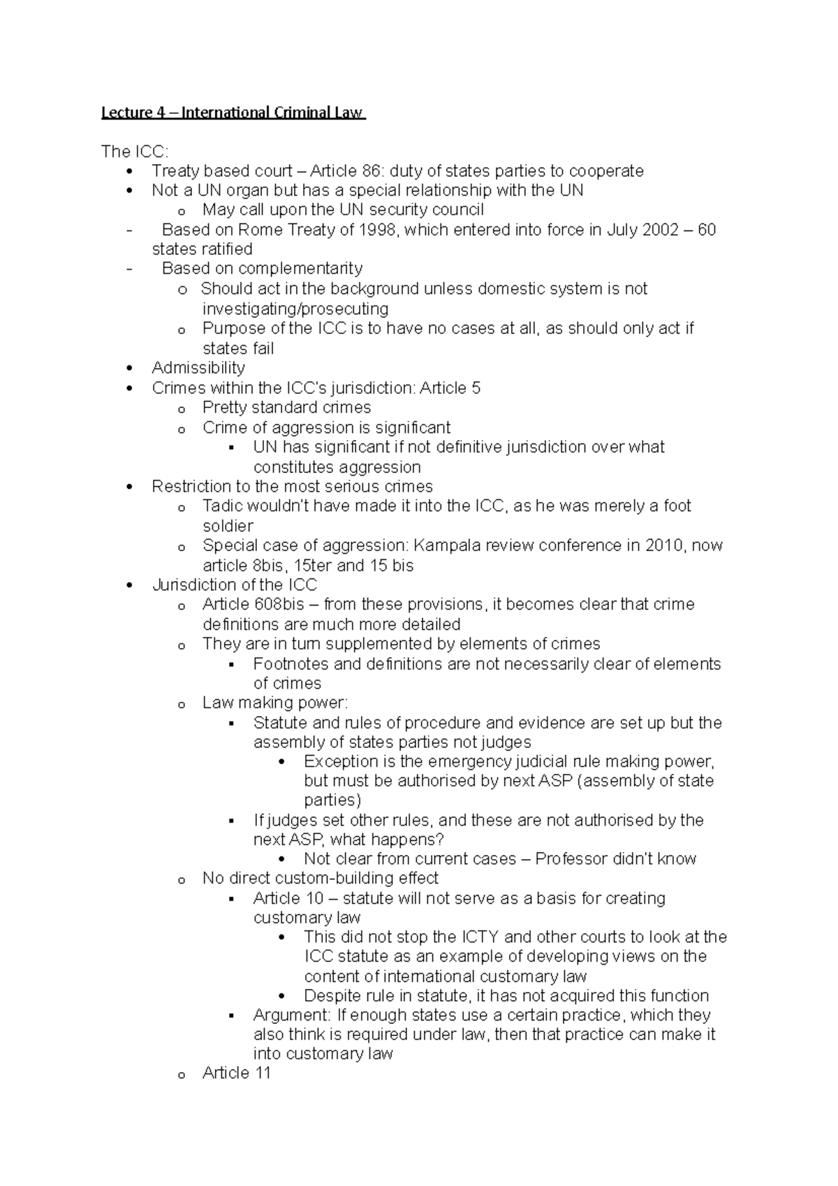 international criminal law thesis topics