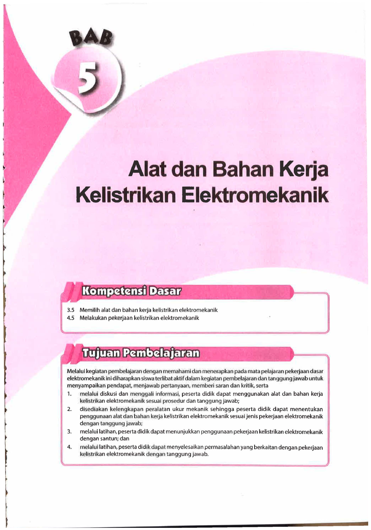 1. ALAT DAN Bahan Kerja Kelistrikan Elektromekanik ( Penghantar) - Alat ...