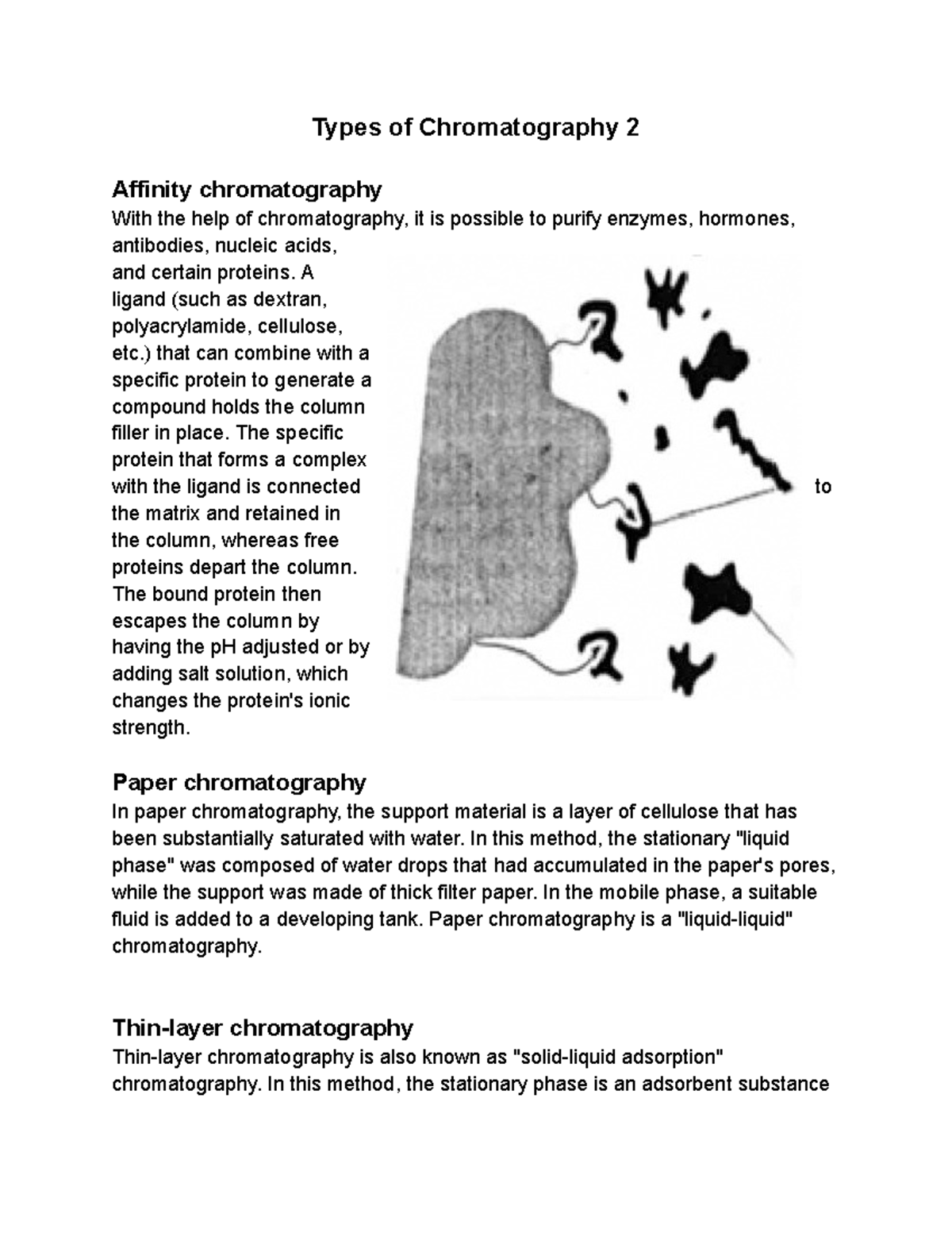 Types of Chromatography 2 Chemistry Types of Chromatography 2