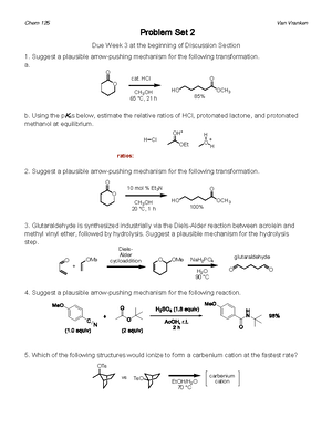 Problem Set 6 - Prof. Van Vranken - Chem 125 Van Vranken Problem Set 6 ...