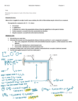 Chapter+9+In+Class+Problems - EM 2413 - EM 2413 ŚĂƉƚĞƌ ε 1 | P a g e EM ...