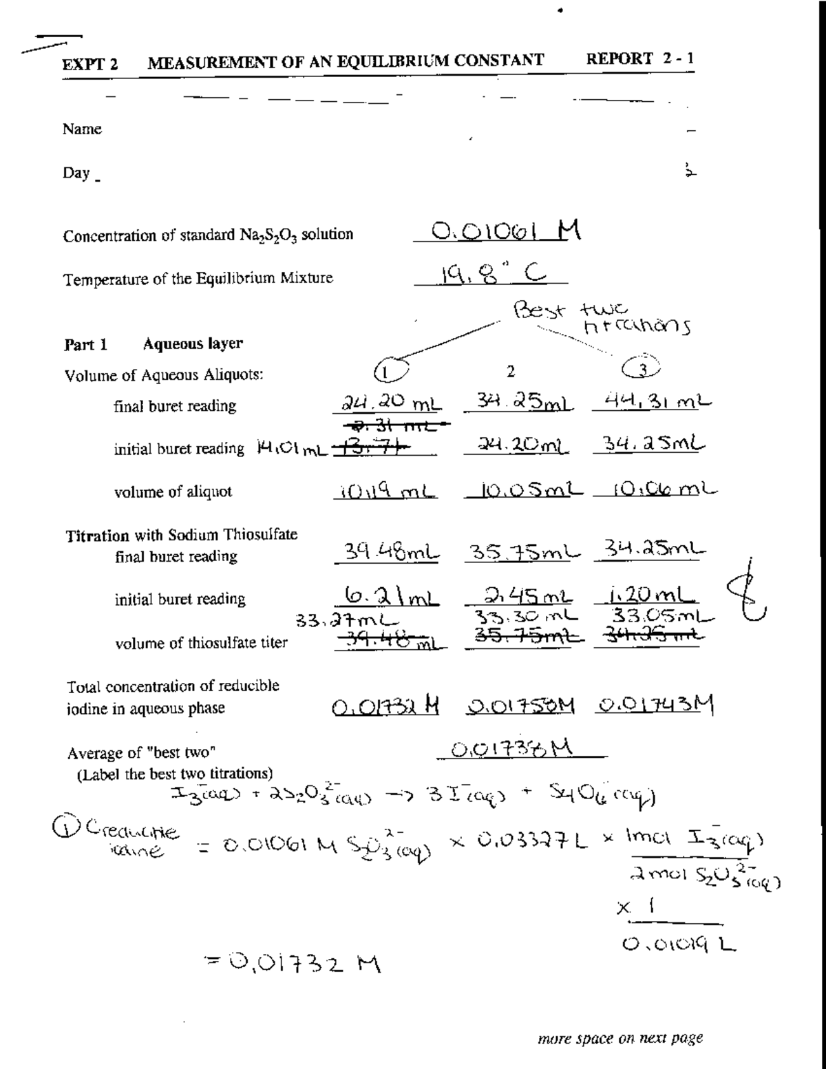 Lab 1 - Lab Report - Chem1050 - Studocu