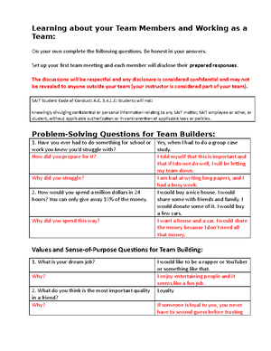 Individual Peer Evaluation Form for Project 1 - A separate form is ...