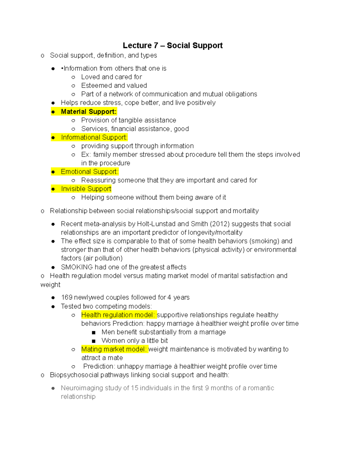 psc-126-notes-lecture-7-lecture-7-social-support-o-social-support