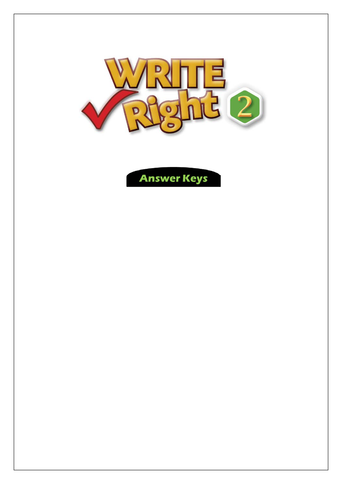 write right paragraph to essay 2 answer key