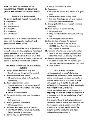 Lesson 1 - Introduction - Foundations of Psychiatric Mental Health ...